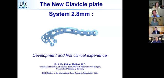 Medartis Webinar - Complex Clavicle Fractures New Treatment Opt - Prof. Meffert, GER; Eugene Ek, AUS; Dr. Tuckman, US